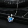 Silver Planet Cat Ear Iride Stone necklace, a unique and dreamy atmosphere for women, a sweet and cool collarbone chain necklace for girls Application Scenario